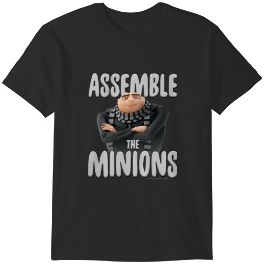 Discover Despicable Me Gru Assemble The Minions Poster T-Shirts