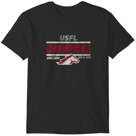 Discover BIRMINGHAM STALLIONS USFL CHAMPIONS Arizonna Wranglers T-Shirts