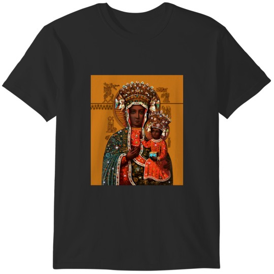 Discover Antique Black Madonna Painting Premium T-Shirts