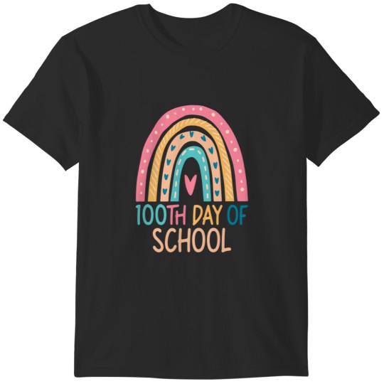 Discover 100th Day Of School Teacher Rainbow 100 Days Of T-Shirts