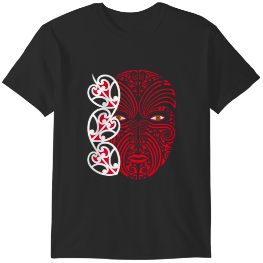 Discover Maori face T-Shirts