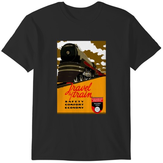 Discover Canadian Pacific Travel By TrainVintage Travel T-Shirts