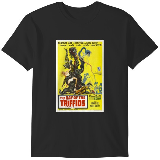 Discover Vintage Hollywood Nostalgia The Day of the Triffids Sci-Fi Film Movie Advertisement T-Shirts