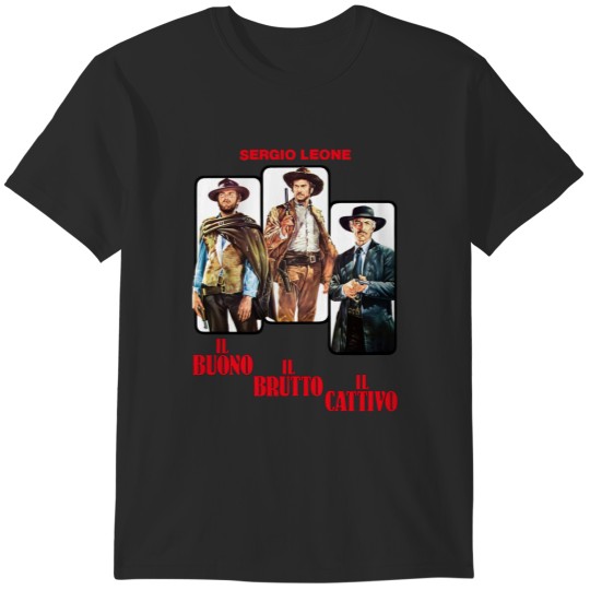 Discover The Good the Bad and the Ugly HQ original Italian version T-Shirts