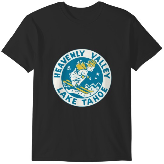 Discover Heavenly Valley Lake Tahoe Vintage Travel Decal T-Shirts