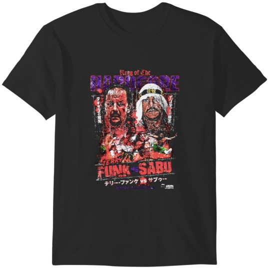 Discover Terry Funk vs. Sabu - King of the Hardcore T-Shirts