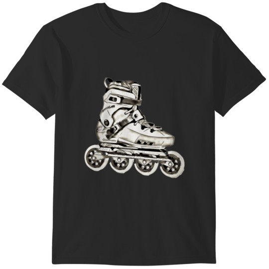 Discover Rollerblades or rollerskates inline skates art freeskating Sticker T-Shirts