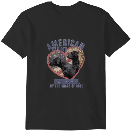 Discover Patriotic Labrador Retriever Designblue font T-Shirts