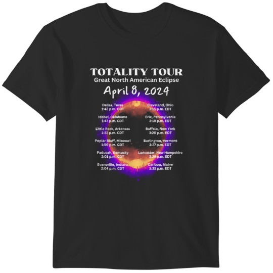 Discover 2024 Total Solar Sun Eclipse April 8 Path Of The T-Shirts