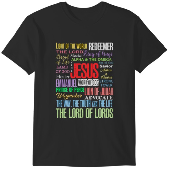 Discover Names Of God Lord Jesus Christ - Bible Verse Christian Gifts Store Coffee Then T-Shirts