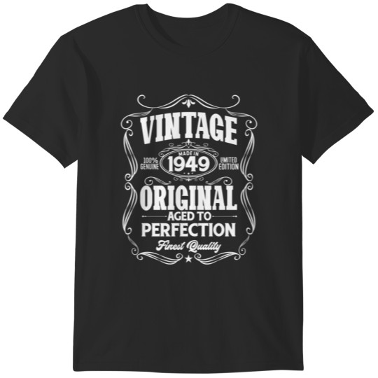 Discover Vintage 1949 aged to perfection T-Shirts