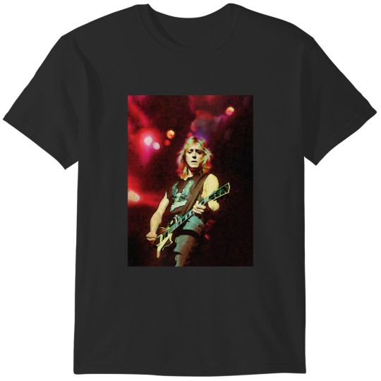 Discover Mick Ronson digital painting guitarist on stage T-Shirts