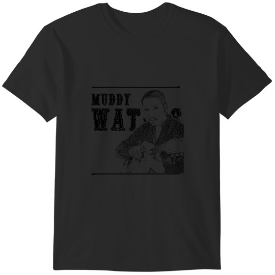 Discover Muddy Waters  Blues legend  Black vintage T-Shirts