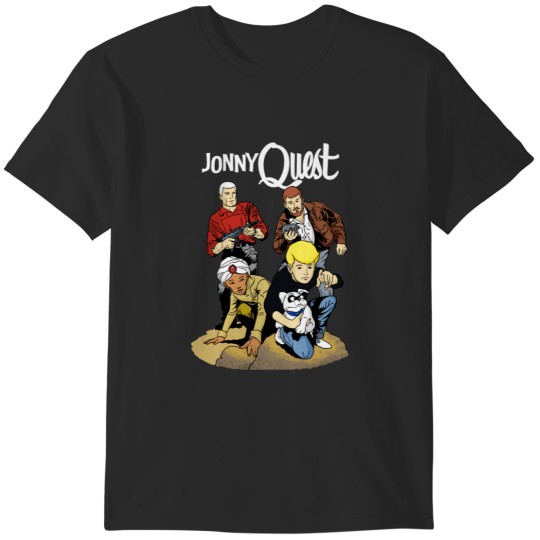 Discover 60s Jonny Quest Tribute with Main Characters T-Shirts