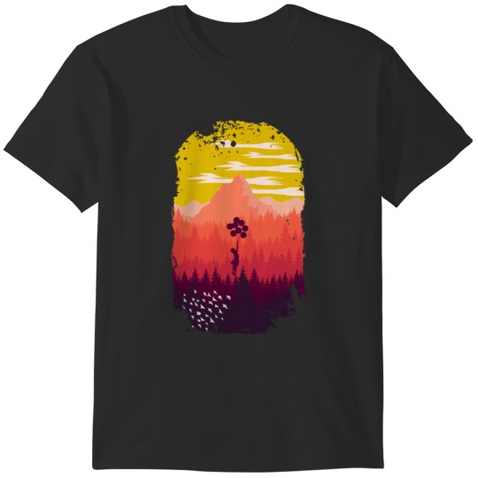 Discover nature  vintage minimalist  pine trees T-Shirts