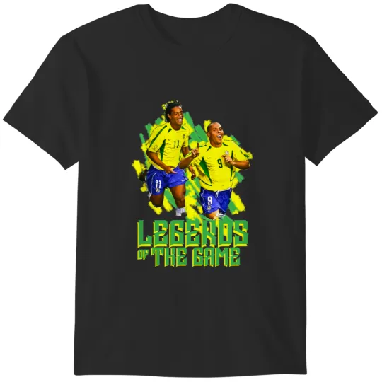 Discover Ronaldinho and ronaldo brazil football print art T-Shirts