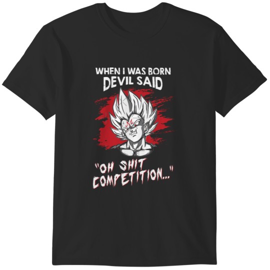 Discover Super Saiyan Majin vegeta)Super Saiyan Majin vegeta T-Shirts