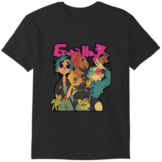 Discover Gorillaz crew T shirt (White) T-Shirts