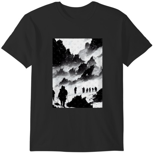 Discover Mountains of Madness Expedition - Variant 004 - Jagged Edges of the World T-Shirts