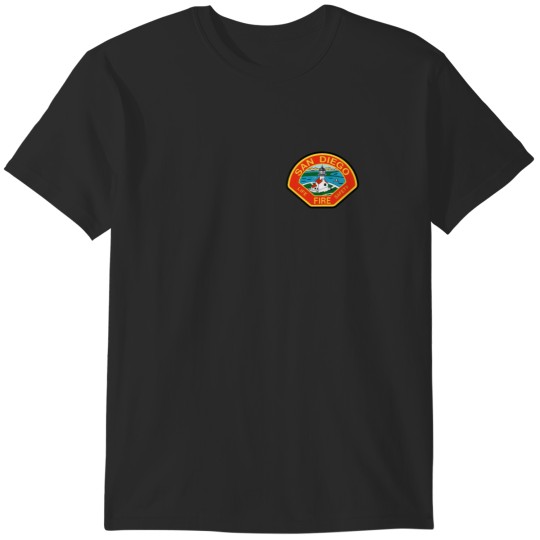 Discover San Diego Firew and Rescue Department Patch T-Shirts