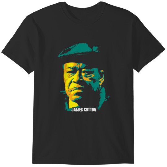 Discover James Cotton James Henry Cotton American blues harmonica player T-Shirts