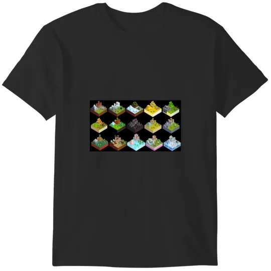 Discover Polytopia Tribe Cities Pattern T-Shirts