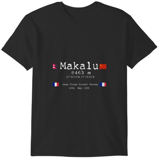 Discover Makalu Mountain White T-Shirts