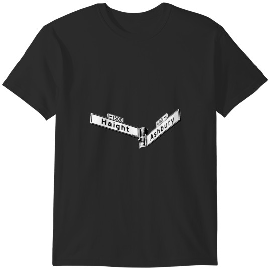 Discover Haight Ashbury Sign Long Althea Reds T-Shirts
