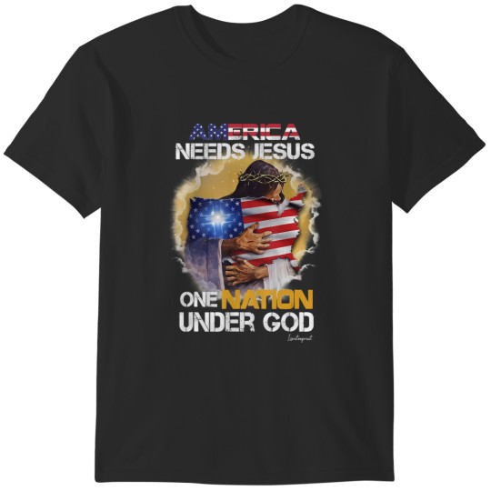 Discover america needs jesus one nation under god T-Shirts