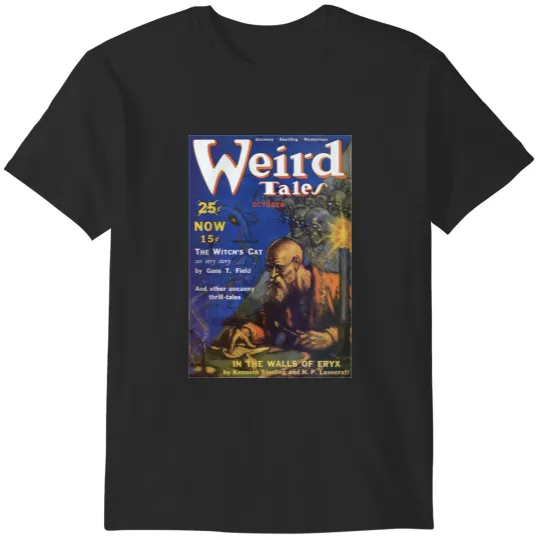 Discover Vintage Pulp Magazine Cover - Weird Tales T-Shirts