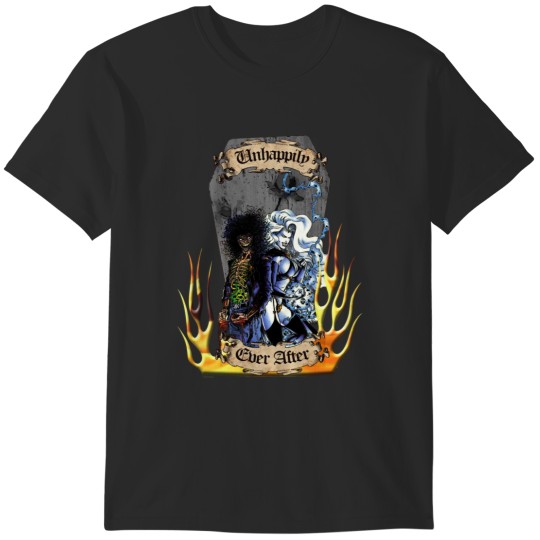Discover Unhappily Ever After - Lady Death  Evil Ernie A cat with tater tots on its head and paws. Sticker T-Shirts
