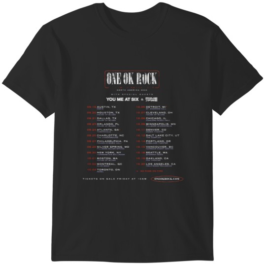 Discover One Ok Rock North America 2022 Tour One Ok Rock Tour Corgi T-Shirts