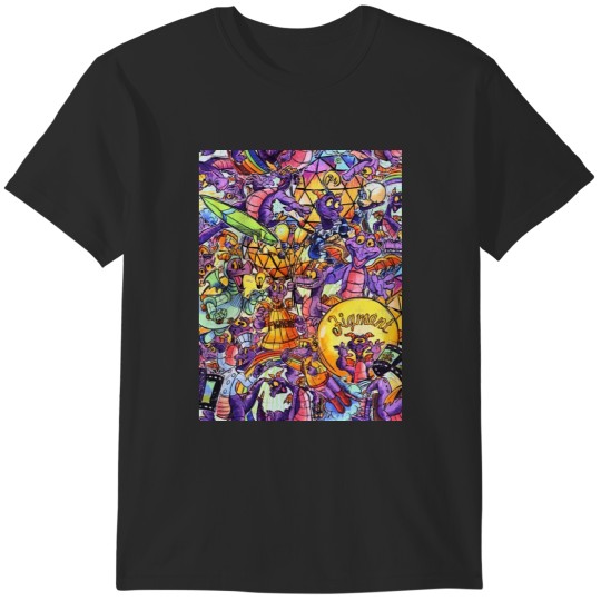 Discover THE ORIGINAL Figment Collage Shower Curtain A cat with tater tots on its head and paws. Sticker T-Shirts