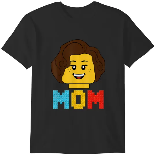 Discover building bricks blocks mom builder matching family T-Shirts