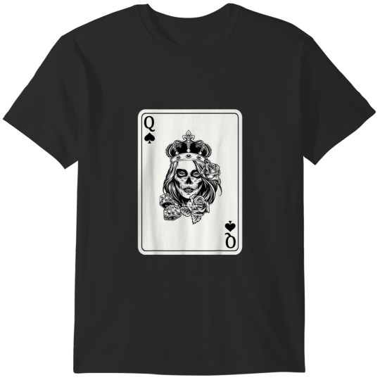 Discover Couple Matching King And Queen of Spades 12 Skul T-Shirts