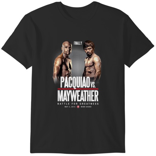 Discover Pacquiao vs Mayweather, Finally T-Shirts