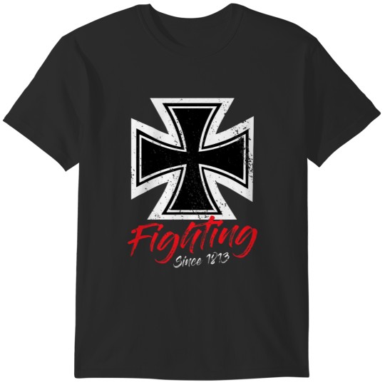 Discover German Iron Cross Warrior of Honor and Strength T-Shirts