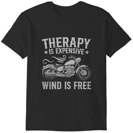 Discover cool motorcycle wind is free funny motorcycle rider biker T-Shirts