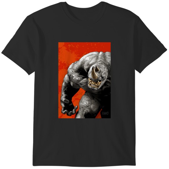 Discover Rhino T-shirts - Black - XS - adult - unisex, Gift Rhino T-shirts - Black - XS - adult - unisex