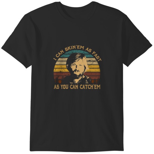 Discover Vintage Jeremiah Arts Johnson Film - I Can Skin'em As Fast T-Shirts