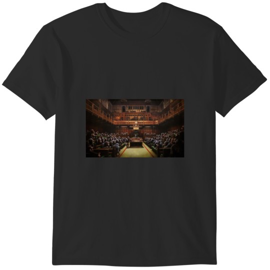 Discover Banksy Devolved Parliament. Banksy Art T-Shirts