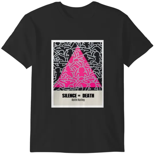 Discover Silence = Death Harings Poster T-Shirts