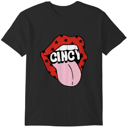 Discover CINCY mouth decal T-Shirts
