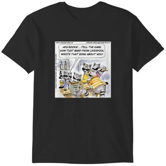 Discover Rocky Racoon Waxes Nostalgic T-Shirts