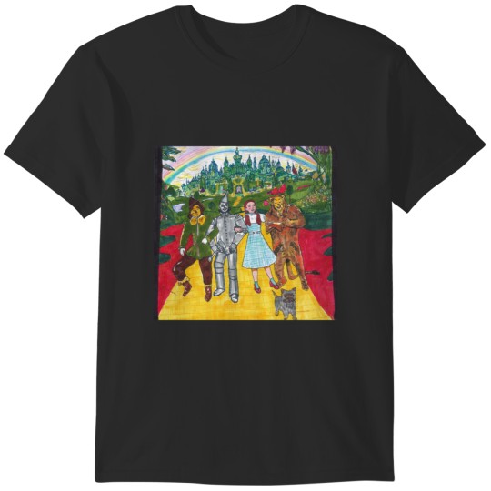 Discover Wizard Of Oz- Yellow Brick Road Graphic  Dress T-Shirts