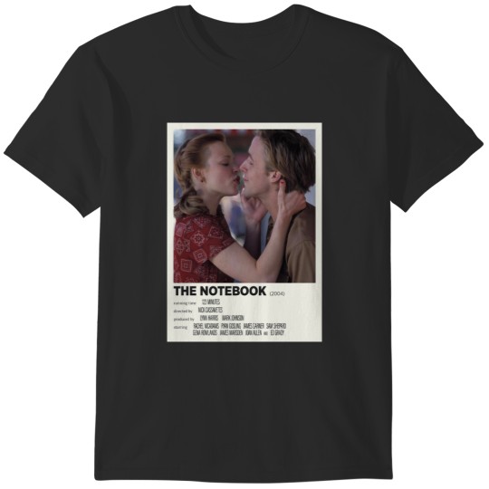 Discover The Notebook (2004) Alternative Film Poster T-Shirts