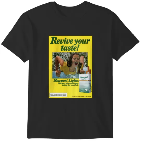 Discover Revive your taste! Newport Cigarettee Ad 1980 Premium T-Shirts