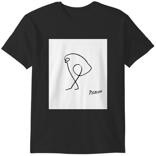 Discover Pablo Picasso The Sparrow Bird of Prey T  Artwork Sketch Reproduction  tee jersey T-Shirts