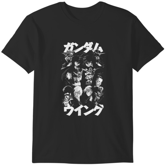 Discover Gundam Wing Pilots white T-Shirts