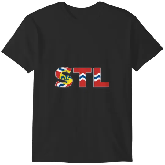 Discover St. Louis STL Flag Design T-Shirts